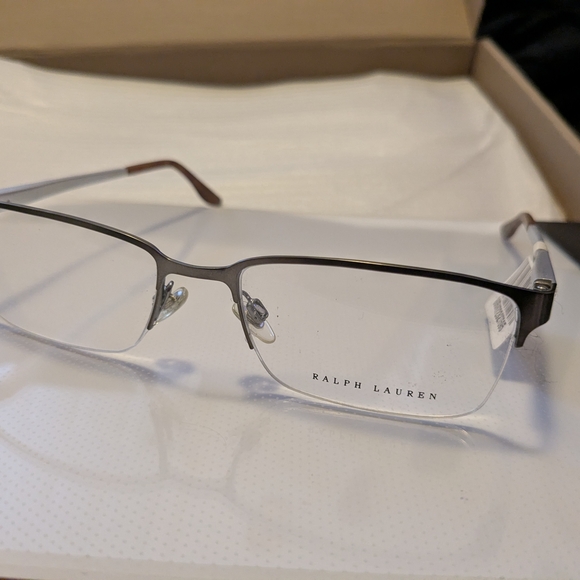 Ralph Lauren Semi-Rimless Gunmetal Eyeglasses